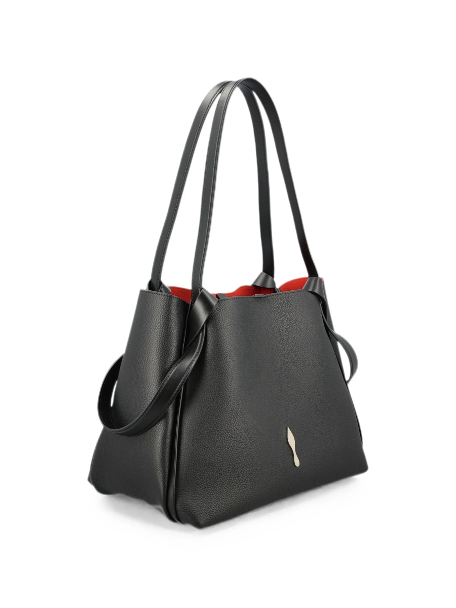 Geanta de mana Christian Louboutin neagra din piele - Img 3