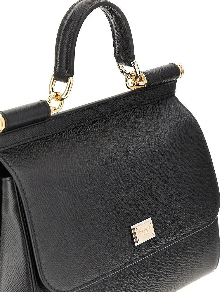 Geanta de mana Dauphine leather large 'Sicily' bag - Img 4