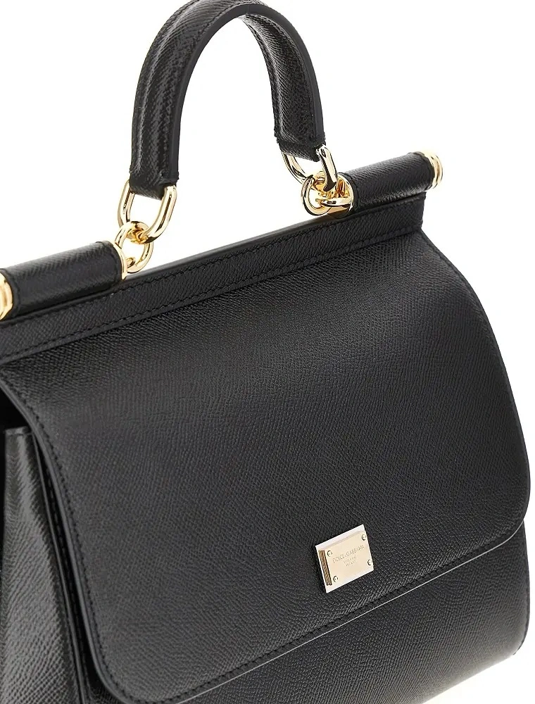 Geanta de mana Dauphine leather large 'Sicily' bag - Img 4