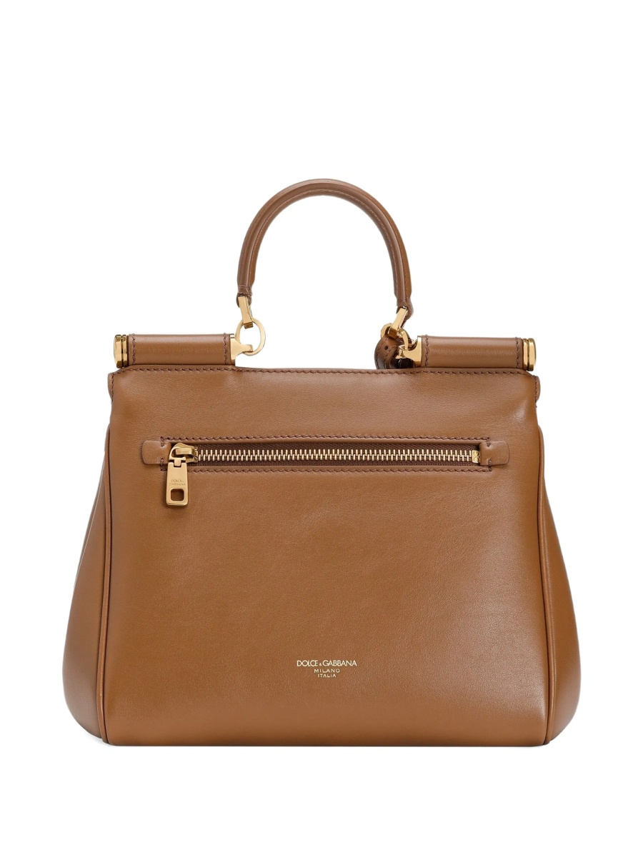 Geanta de mana Dolce &amp; Gabbana maro din pvc si piele - Img 2