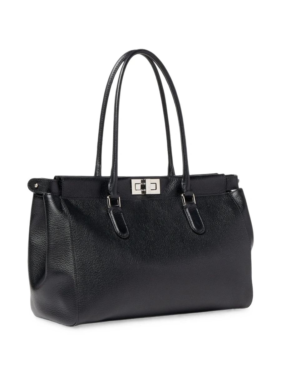 Geanta de mana Fendi neagra din piele - Img 3