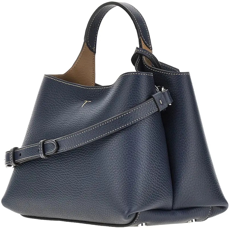 Geanta de mana Grained leather micro shopping bag - Img 2