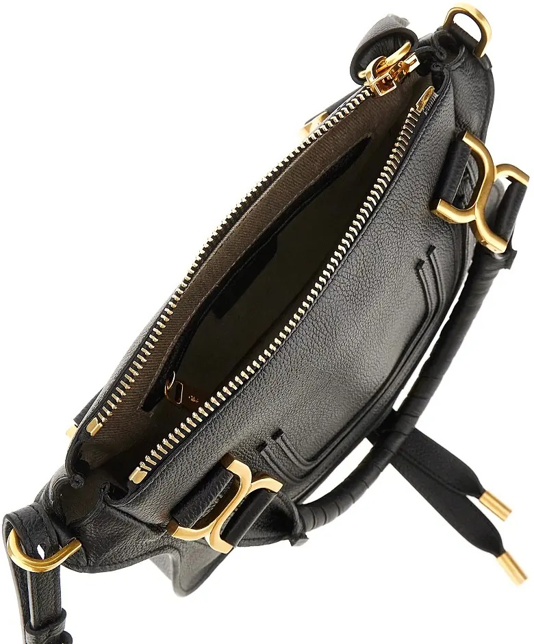 Geanta de mana Grained leather small 'Marcie' bag - Img 3
