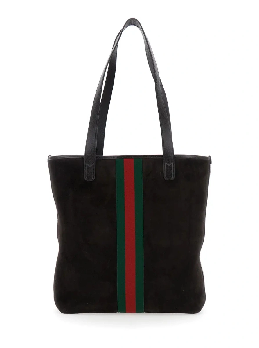 Geanta de mana Gucci 'Ophidia' maro din canvas GG Supreme si piele - Img 2