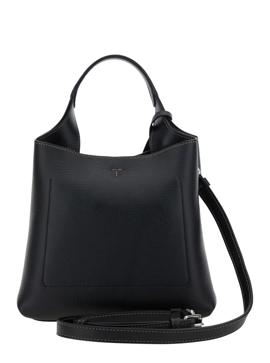 Geanta de mana Handbag 'APA SHOP MONSP.TRAC PEL T PEND MINI' with handles and shoulder strap in black leather Woman - Img 2
