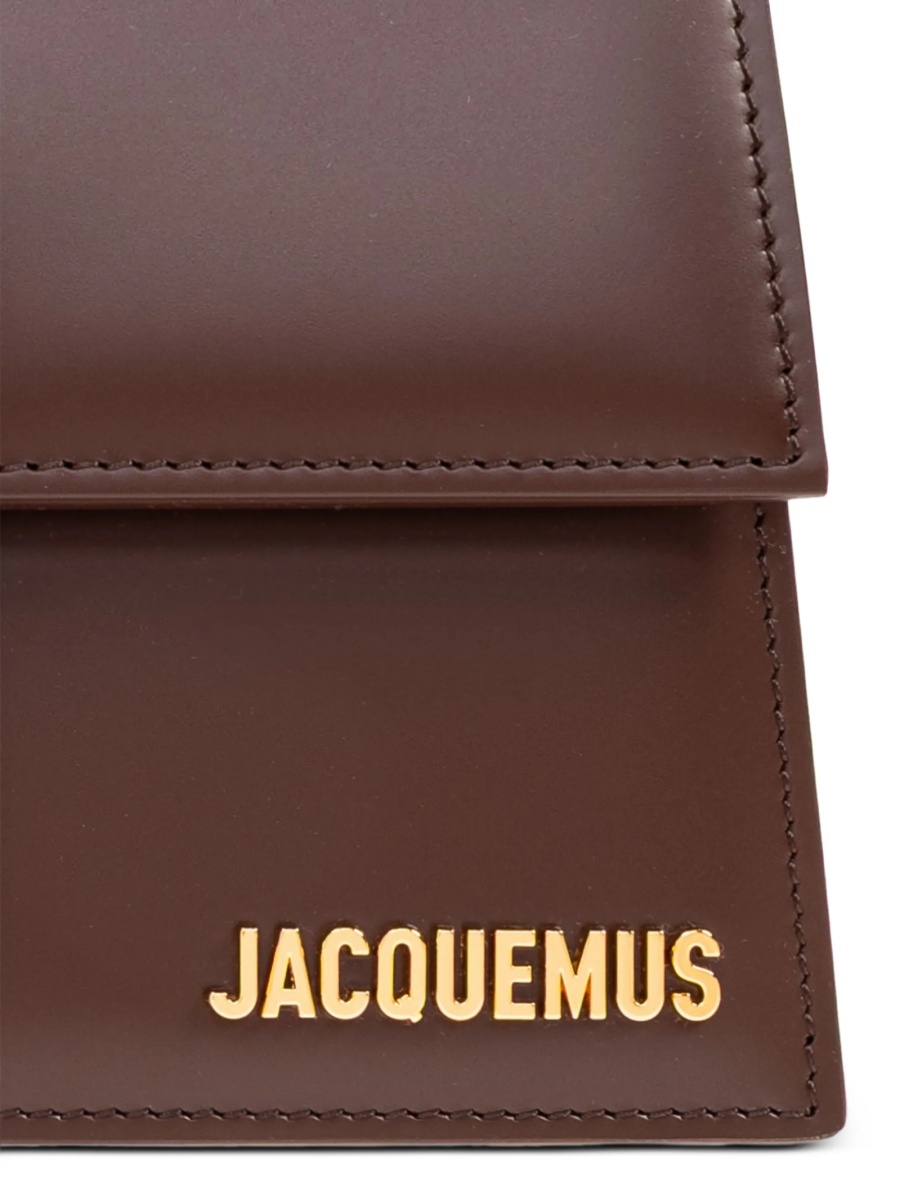 Geanta de mana JACQUEMUS Bambino maro din piele - Img 5