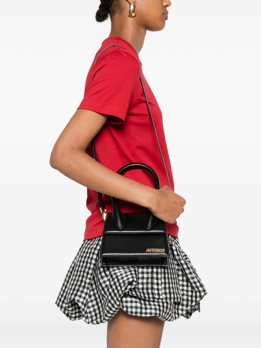 Geanta de mana JACQUEMUS Chiquito neagra din piele - Img 2