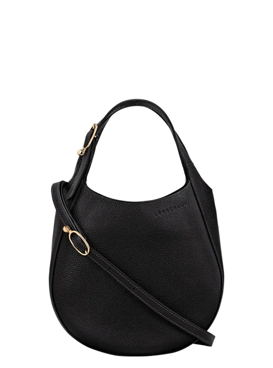 Geanta de mana Longchamp neagra din piele - Img 3