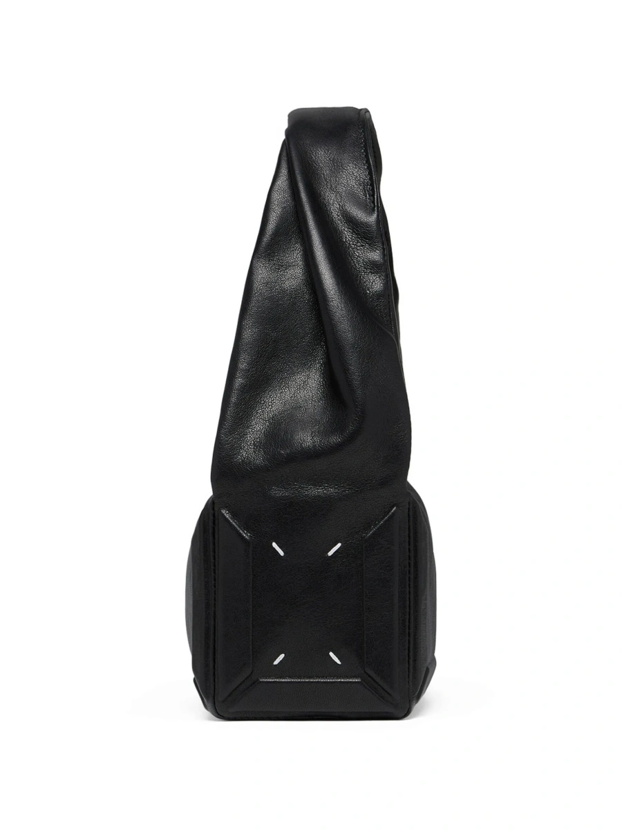 Geanta de mana Maison Margiela neagra din piele - Img 5