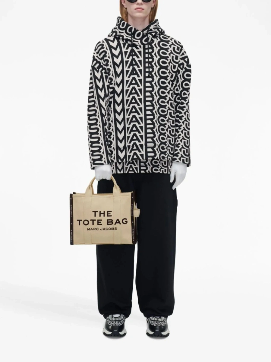 Geanta de mana Marc Jacobs bej din piele ecologica si poliester - Img 4