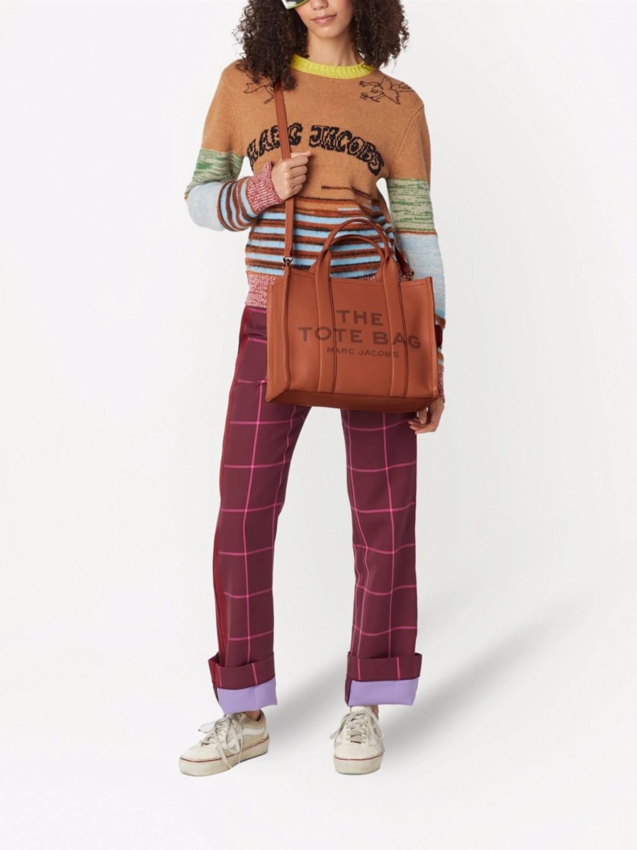 Geanta de mana Marc Jacobs maro din piele - Img 2