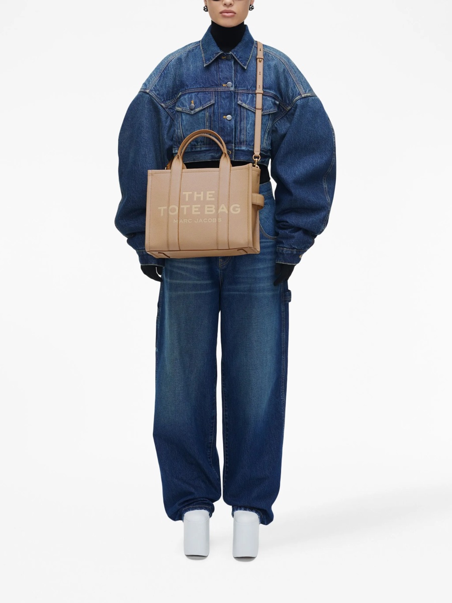 Geanta de mana Marc Jacobs maro din piele - Img 3