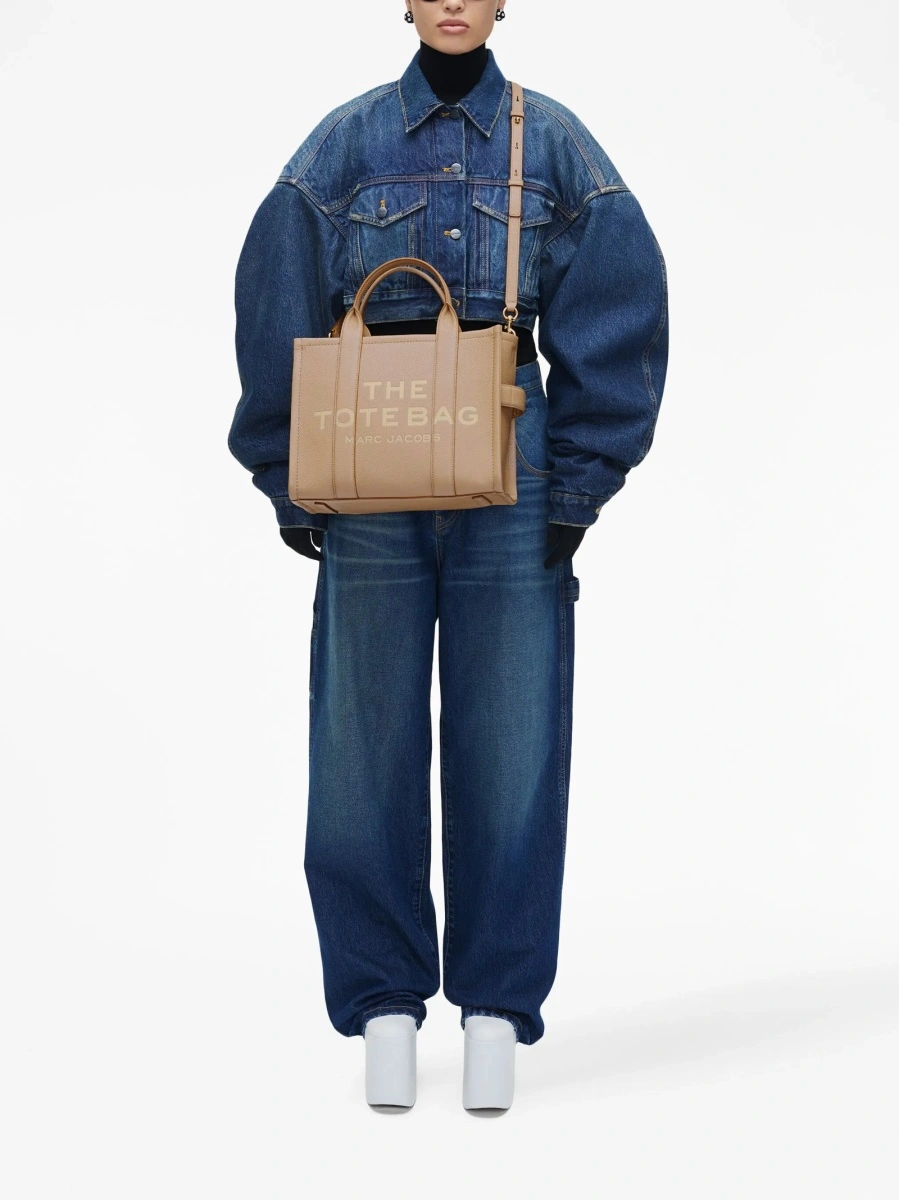 Geanta de mana Marc Jacobs maro din piele - Img 3