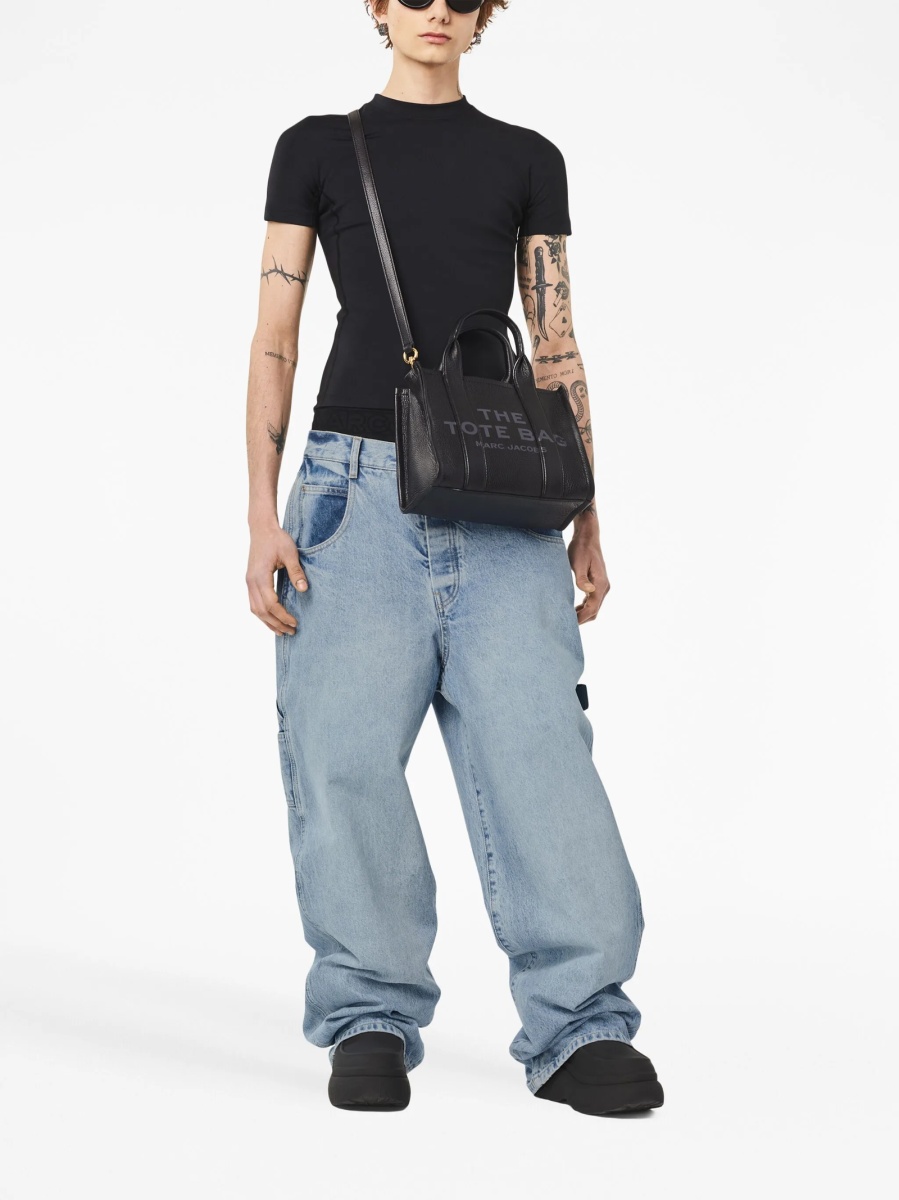 Geanta de mana Marc Jacobs neagra din piele - Img 2