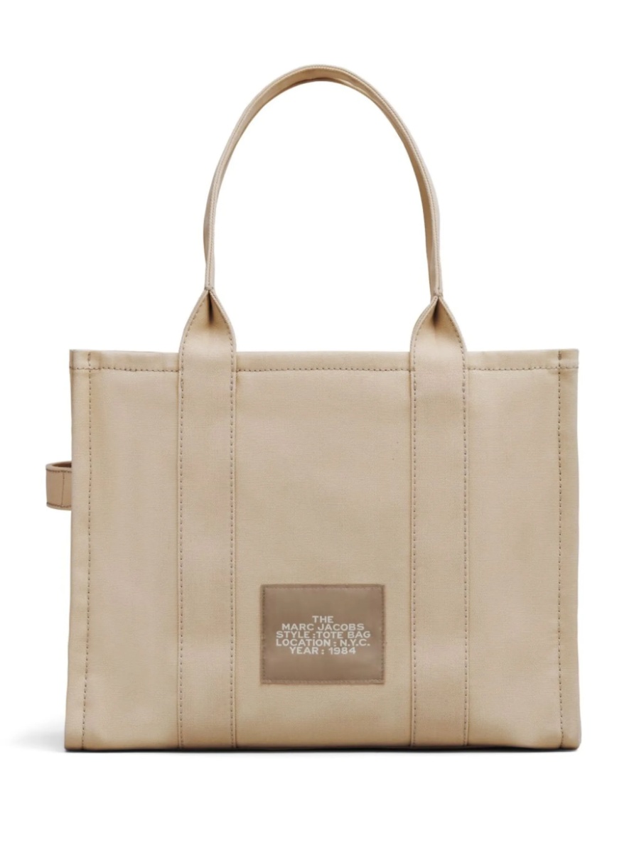 Geanta de mana Marc Jacobs neutra din bumbac - Img 4