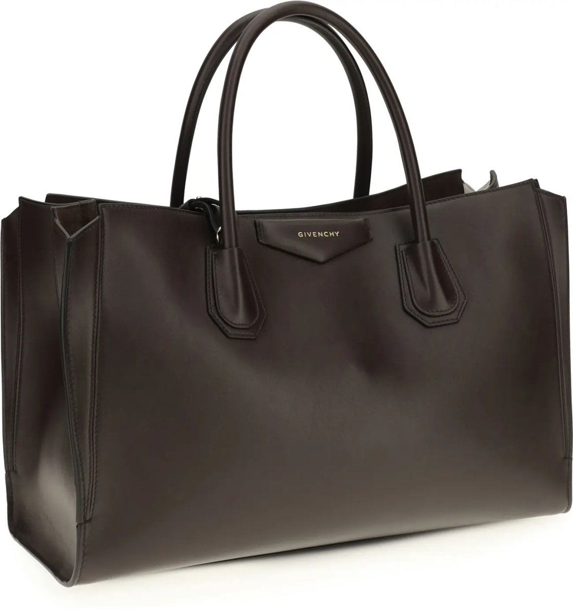 Geanta de mana Medium Antigona Catchall glossy grained leather Handbag - Img 2