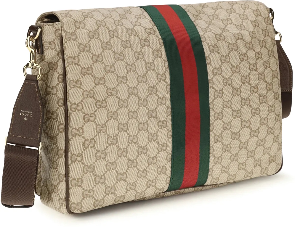 Geanta de mana Medium Web Stripe Shoulder Bag - Img 3