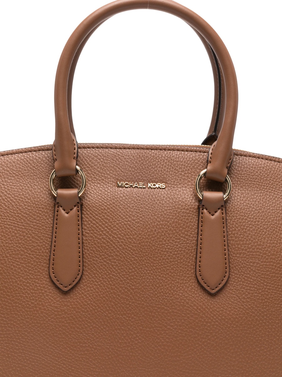 Geanta de mana Michael Kors maro din piele - Img 4