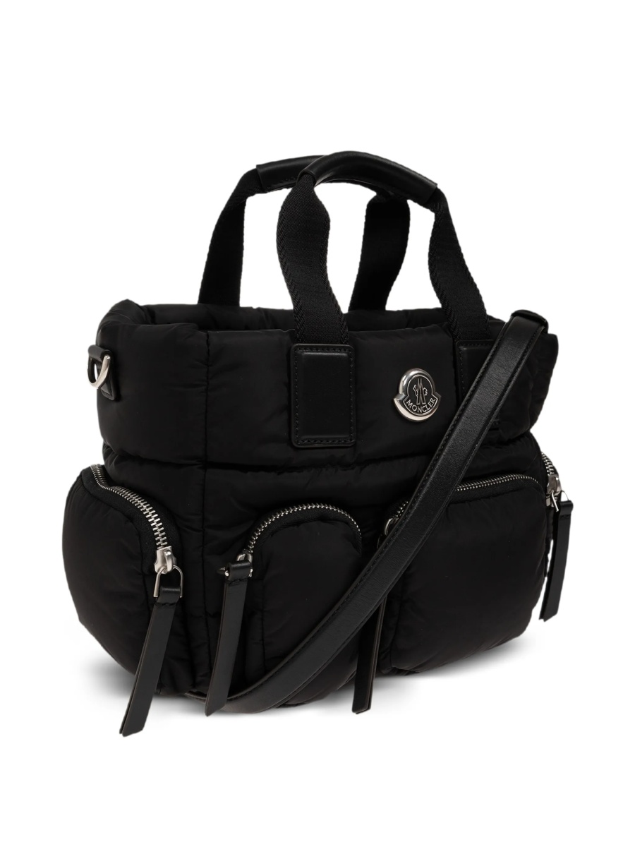 Geanta de mana Moncler neagra din nylon - Img 4