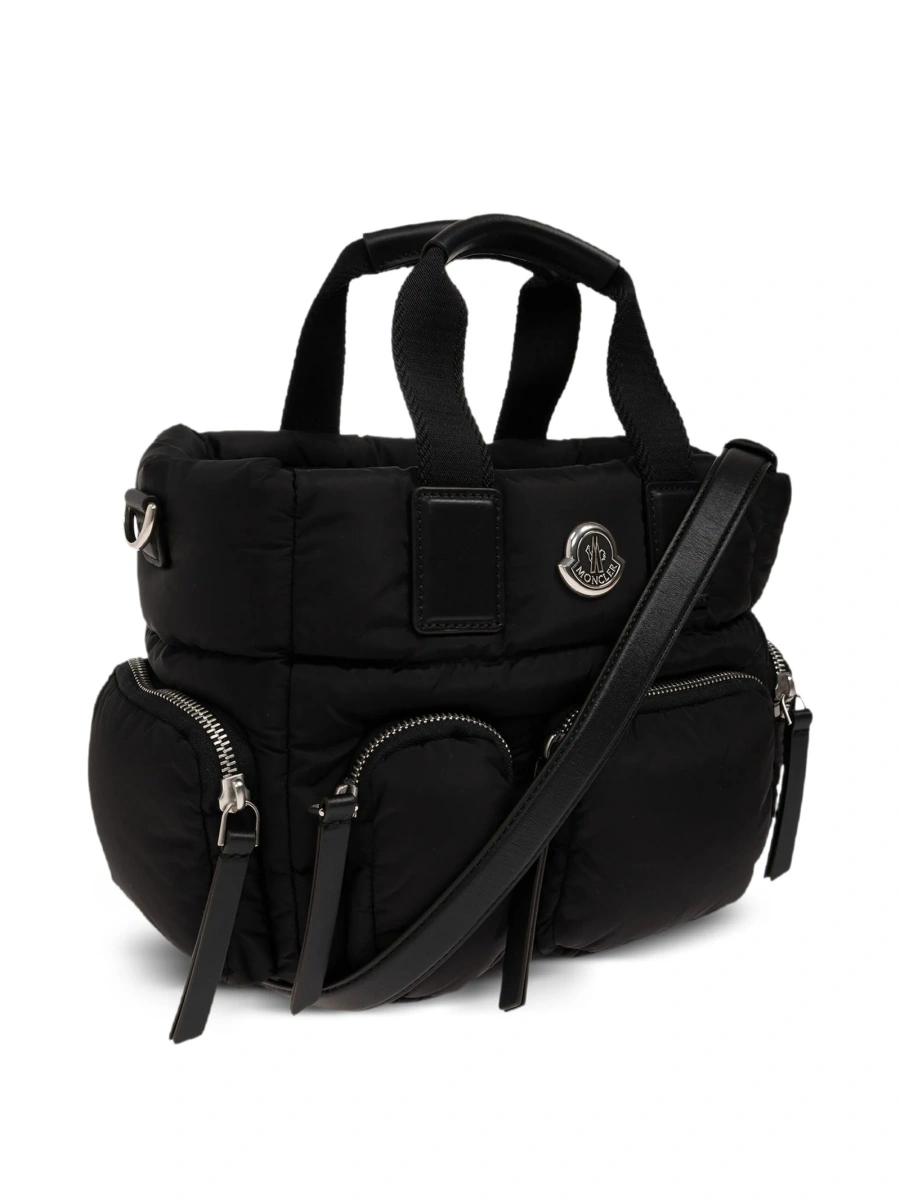 Geanta de mana Moncler neagra din nylon - Img 4
