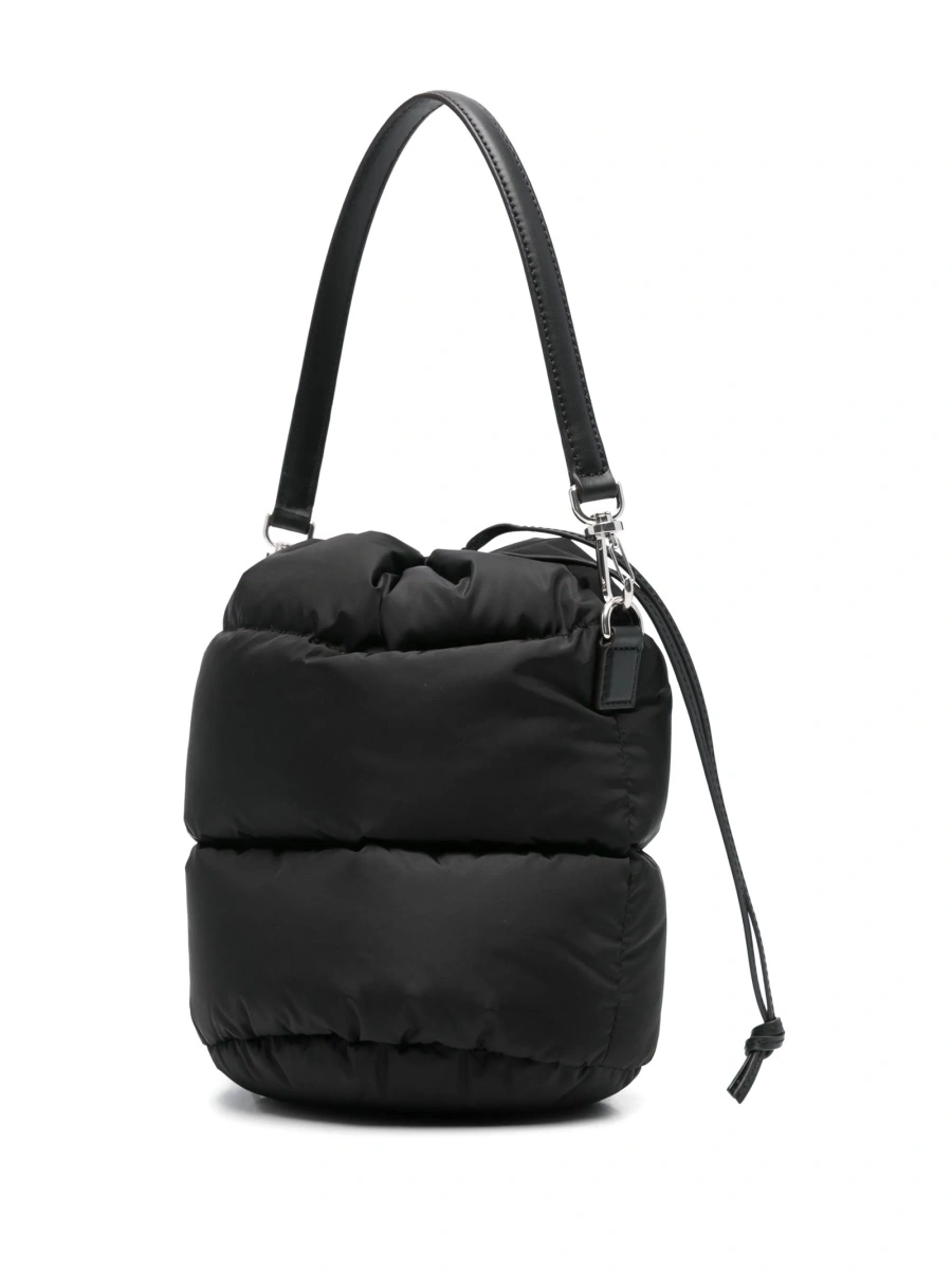 Geanta de mana Moncler neagra din poliamida - Img 3