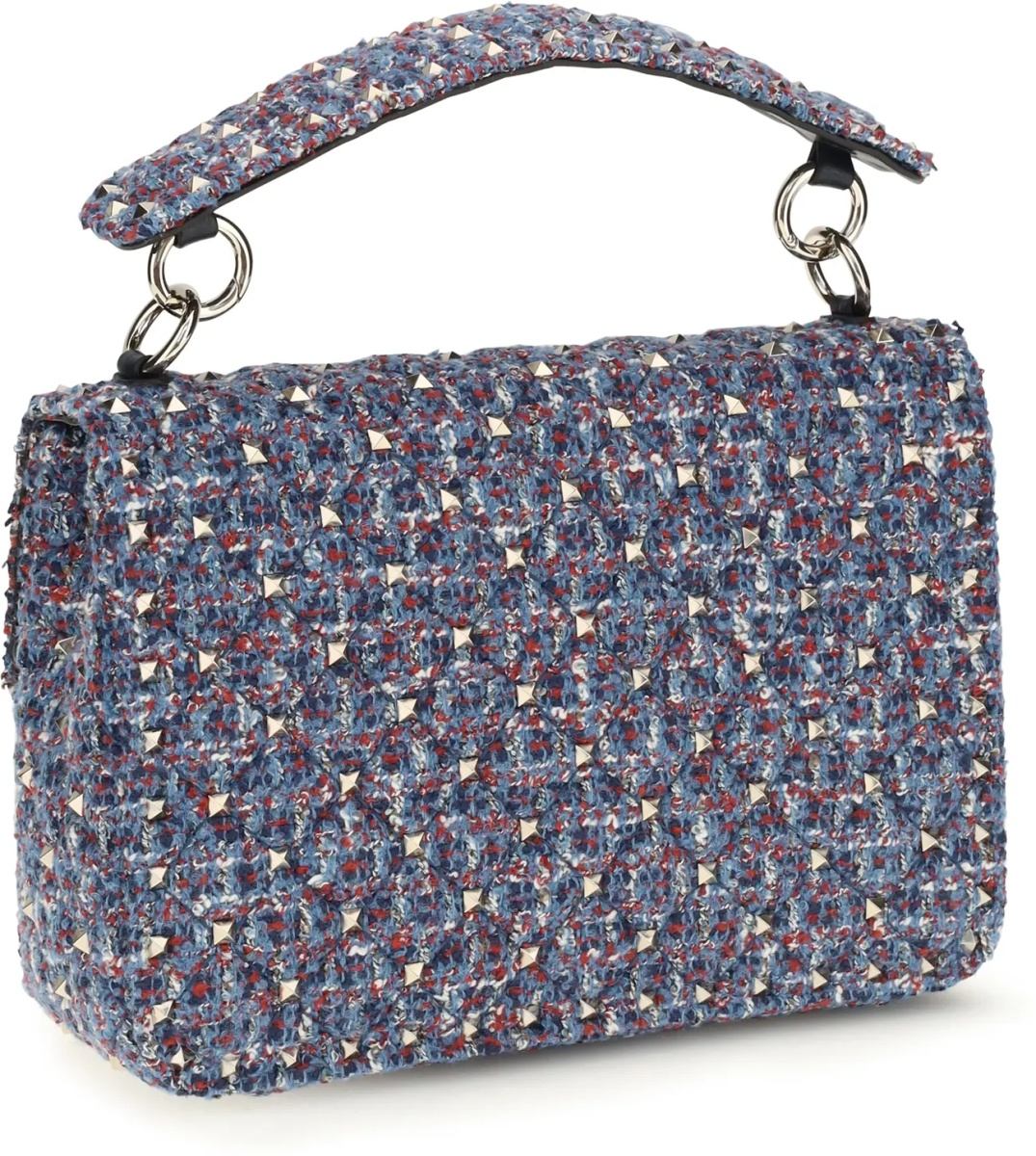 Geanta de mana Rockstud Spike Tweed Handbag - Img 3