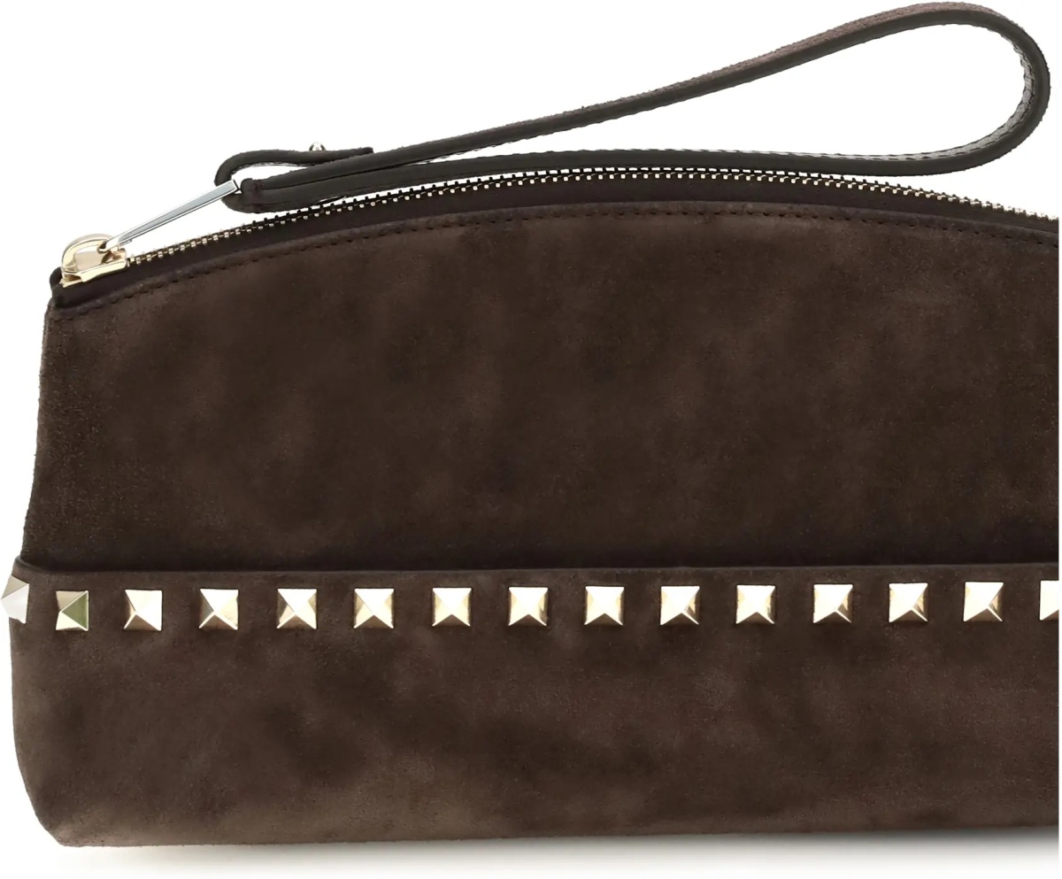 Geanta de mana Rockstud suede Pouch - Img 3
