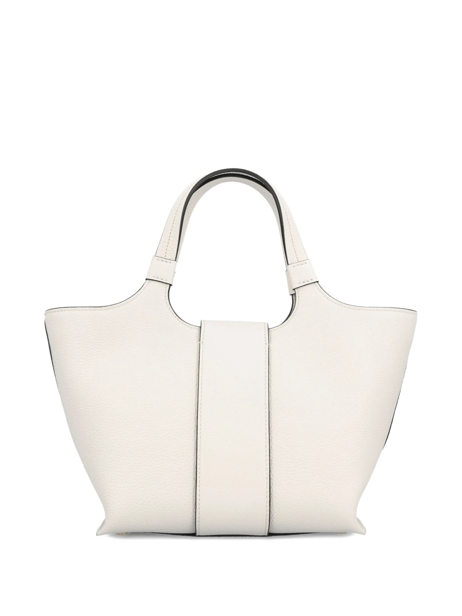 Geanta de mana Roger Vivier neutra din piele - Img 2