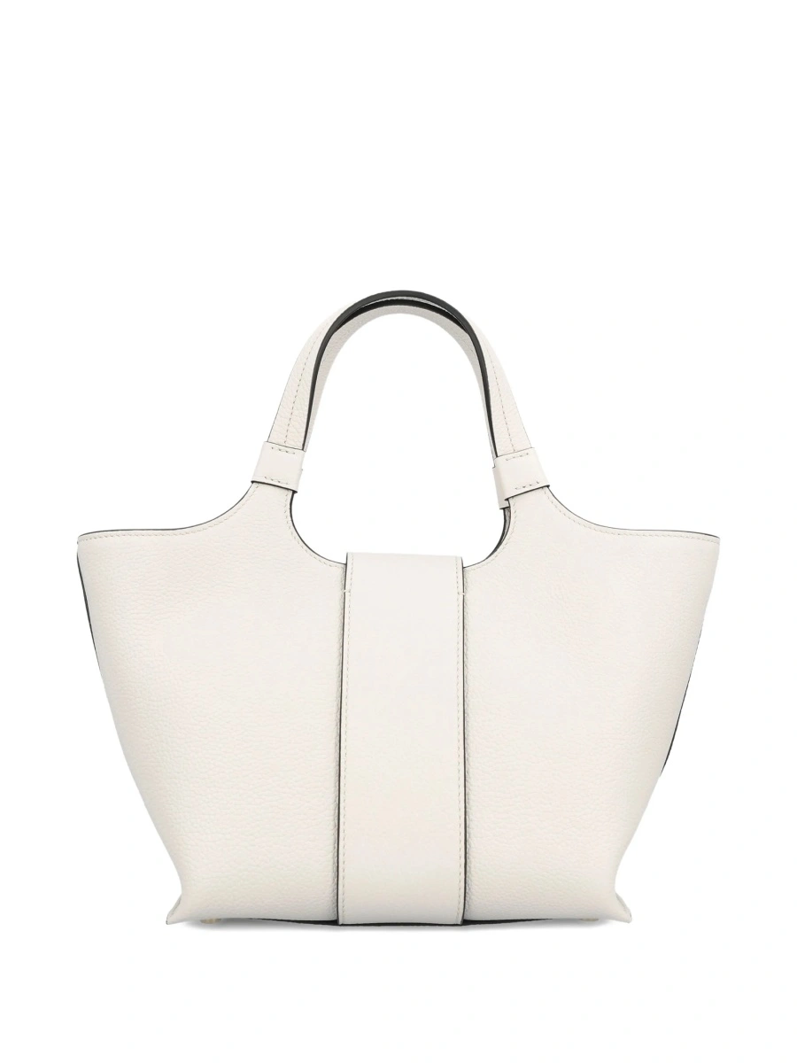 Geanta de mana Roger Vivier neutra din piele - Img 2