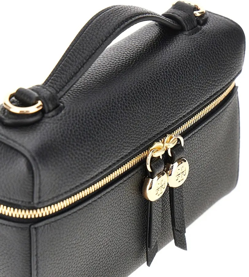 Geanta de mana 'Romy Slim' grained leather bag - Img 4