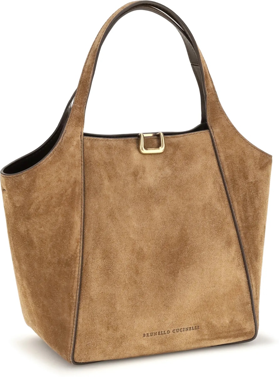 Geanta de mana Small sartorial suede Bucket Bag - Img 2