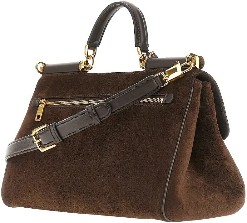 Geanta de mana Suede leather 'My Sicily' handbag - Img 2