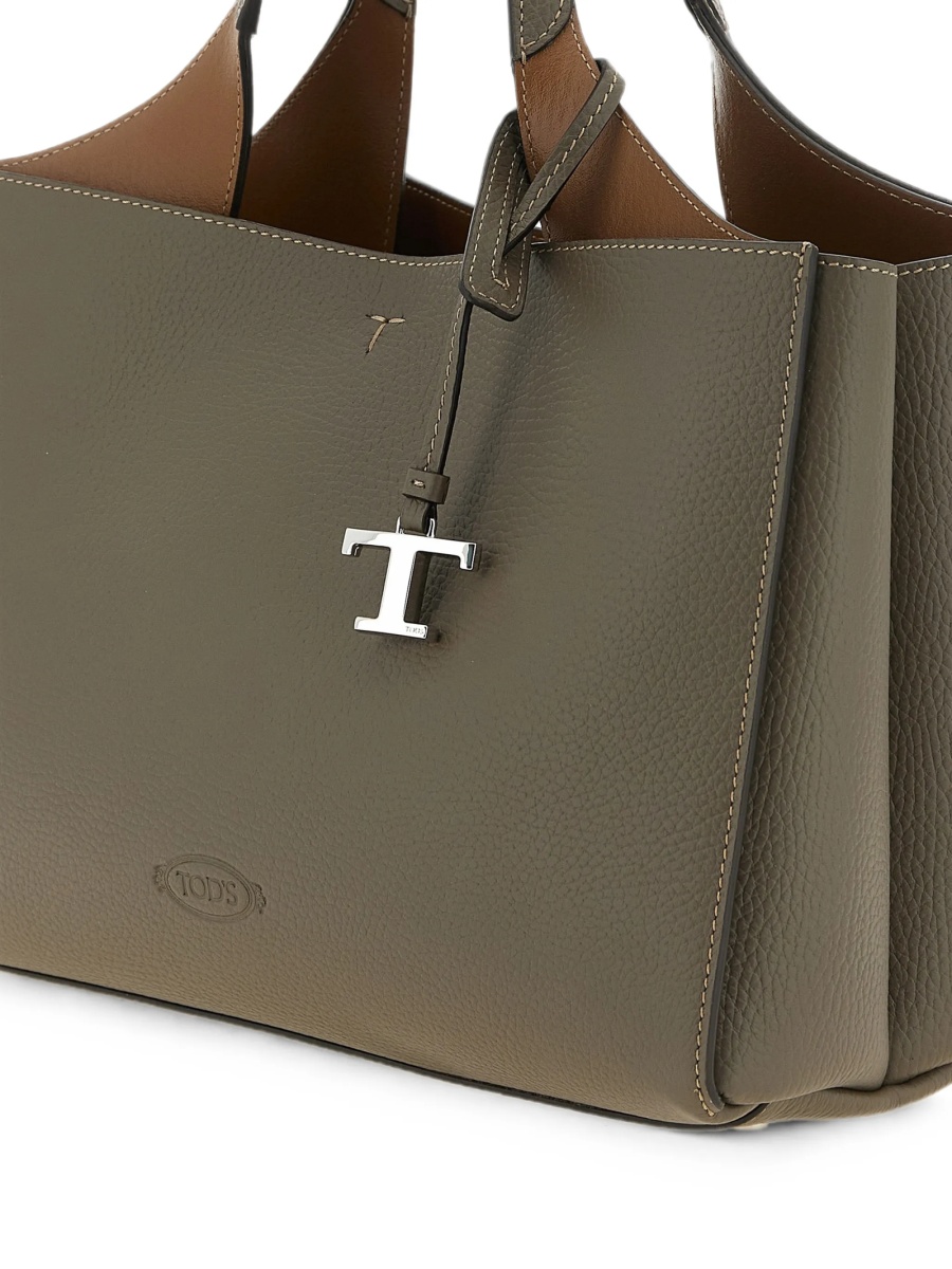 Geanta de mana TOD'S gri din piele - Img 3