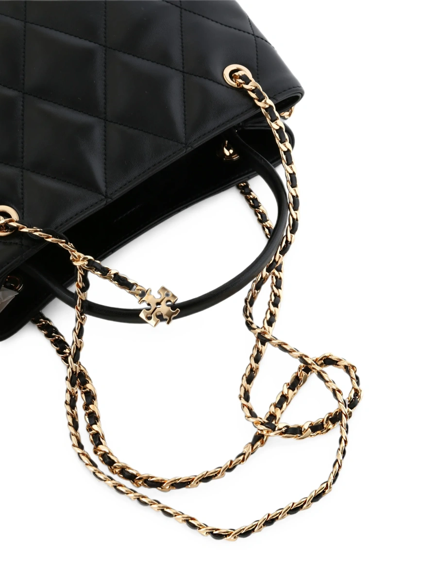 Geanta de mana Tory Burch fleming neagra din piele - Img 3