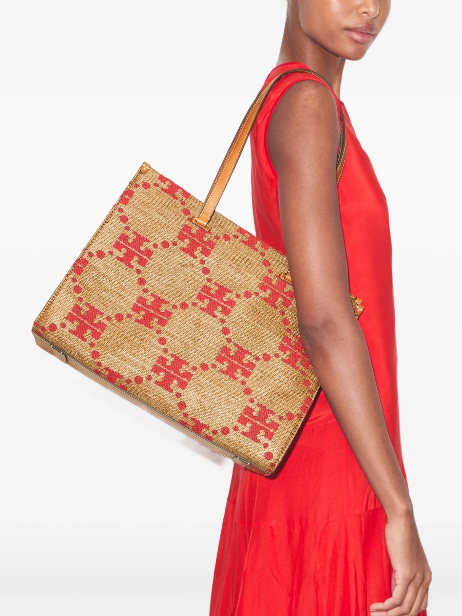Geanta de mana Tory Burch neutra din poliamida si polyester - Img 2