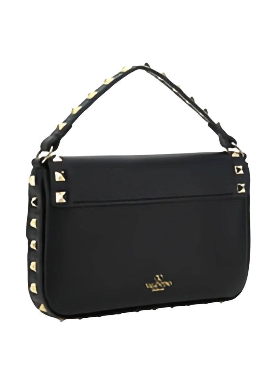 Geanta de mana Valentino Garavani Rockstud neagra din piele - Img 4