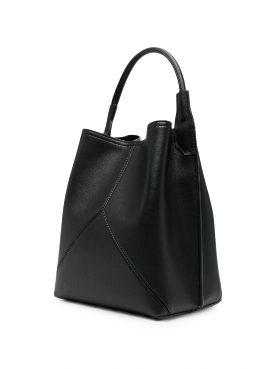 Geanta de mana Victoria Beckham neagra din piele - Img 3