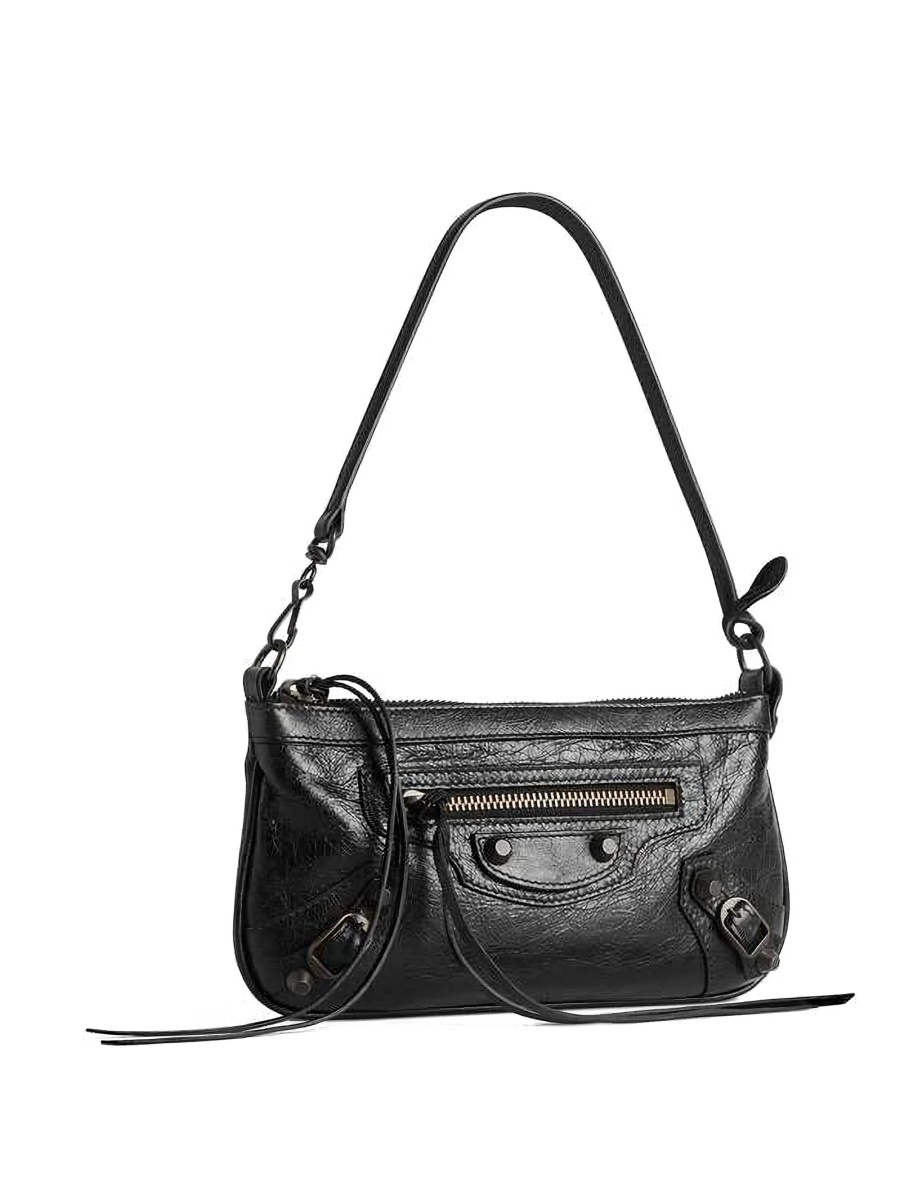 Geanta de umar Balenciaga neagra din piele - Img 3