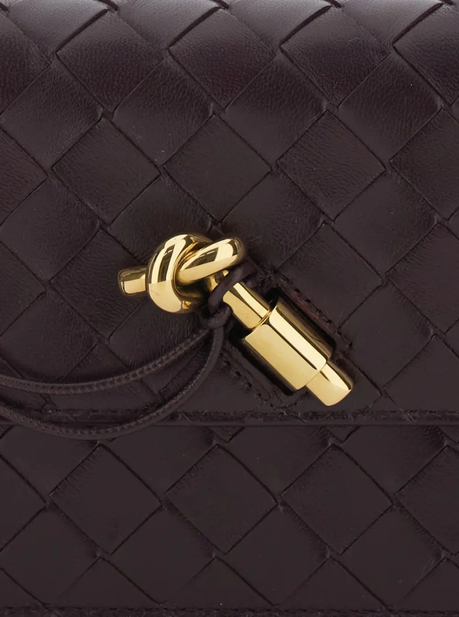 Geanta de umar Bottega Veneta 'Andiamo' mov din piele - Img 3