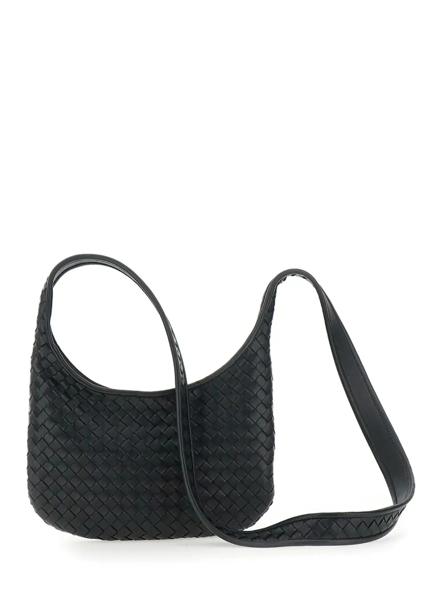 Geanta de umar Bottega Veneta neagra din piele 'Veneto' - Img 2