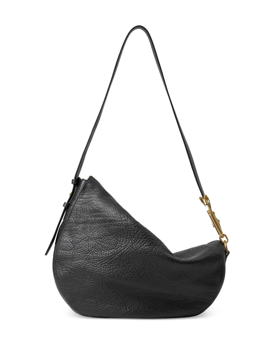 Geanta de umar Burberry neagra din piele - Img 2