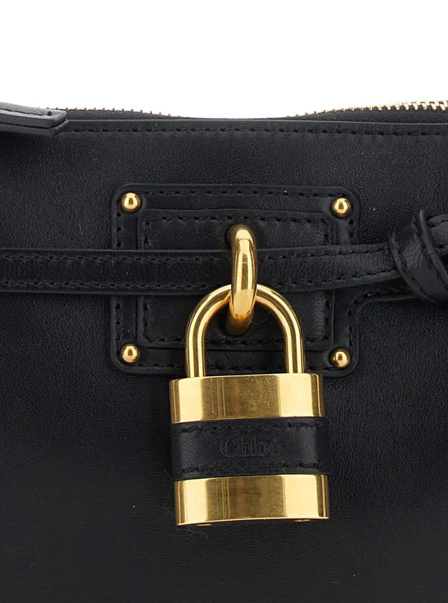 Geanta de umar Chloe neagra din piele 'Paddington' - Img 3