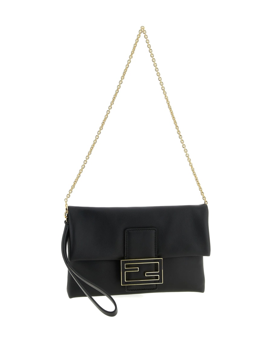 Geanta de umar Fendi neagra din piele - Img 3