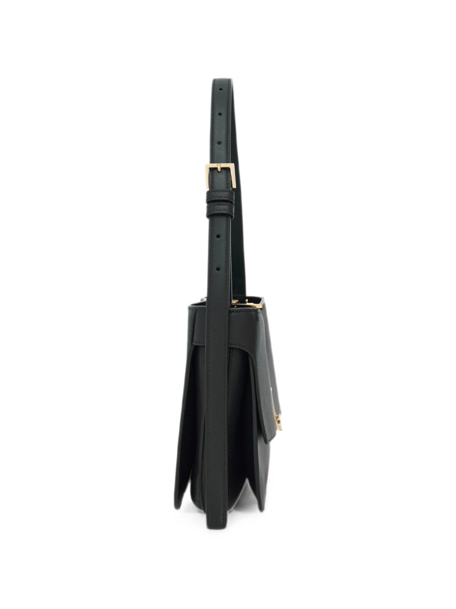 Geanta de umar Ferragamo neagra din piele - Img 5
