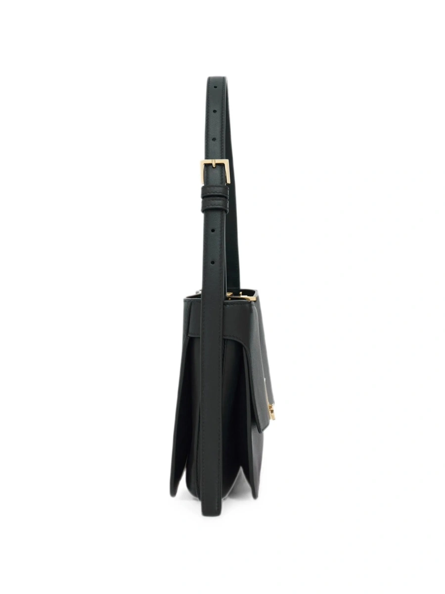 Geanta de umar Ferragamo neagra din piele - Img 5