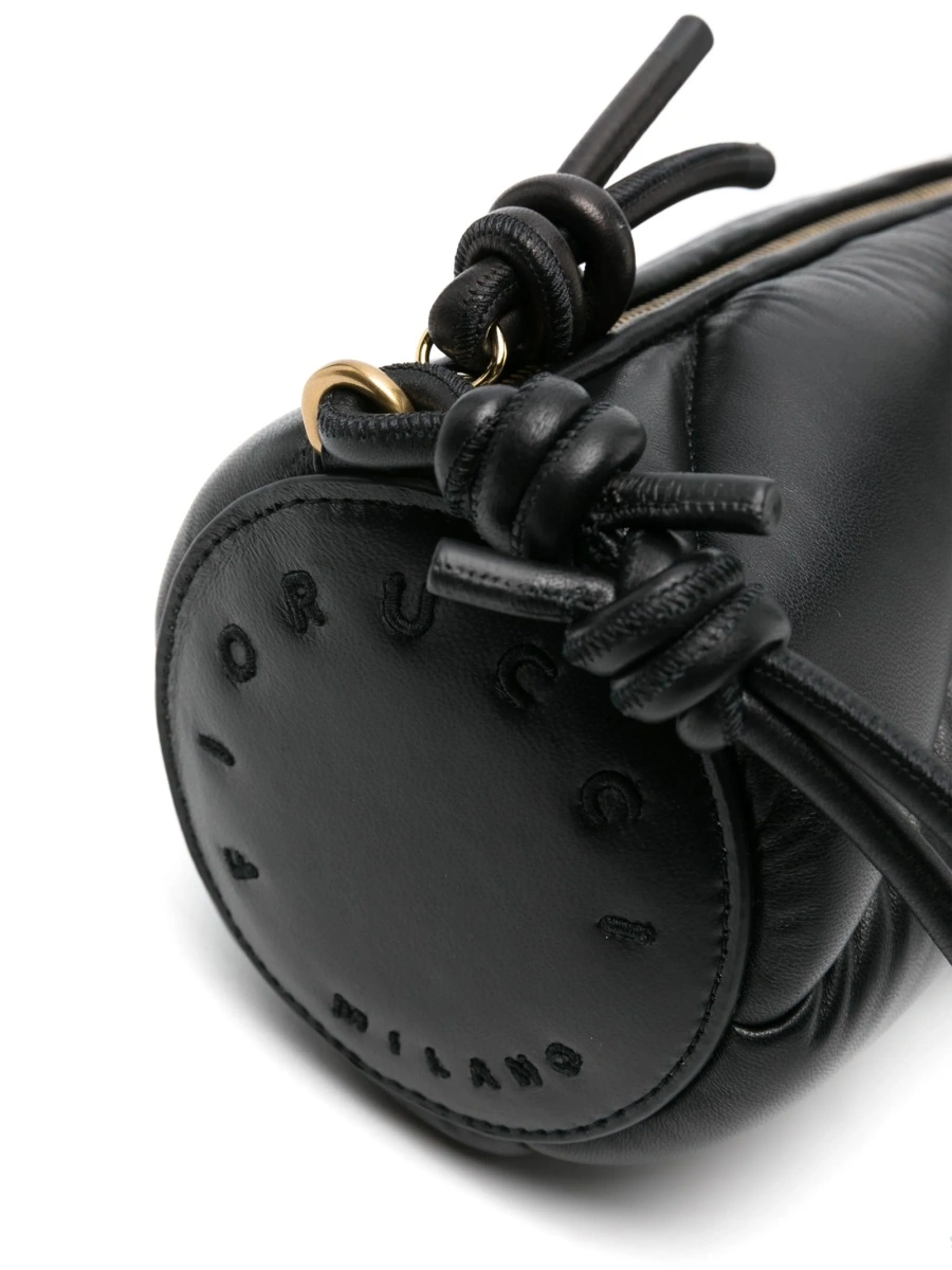Geanta de umar Fiorucci neagra din piele - Img 3