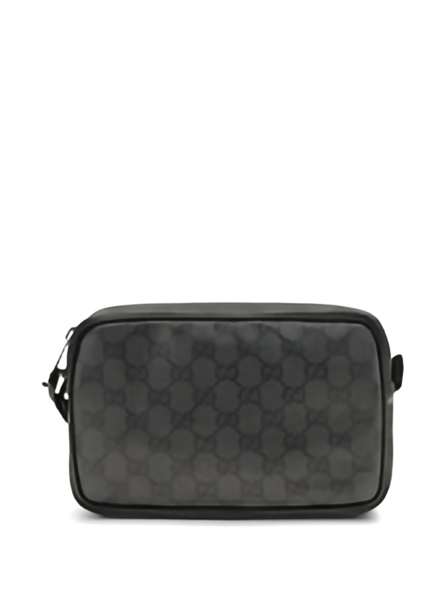 Geanta de umar Gucci gri din material textil - Img 3