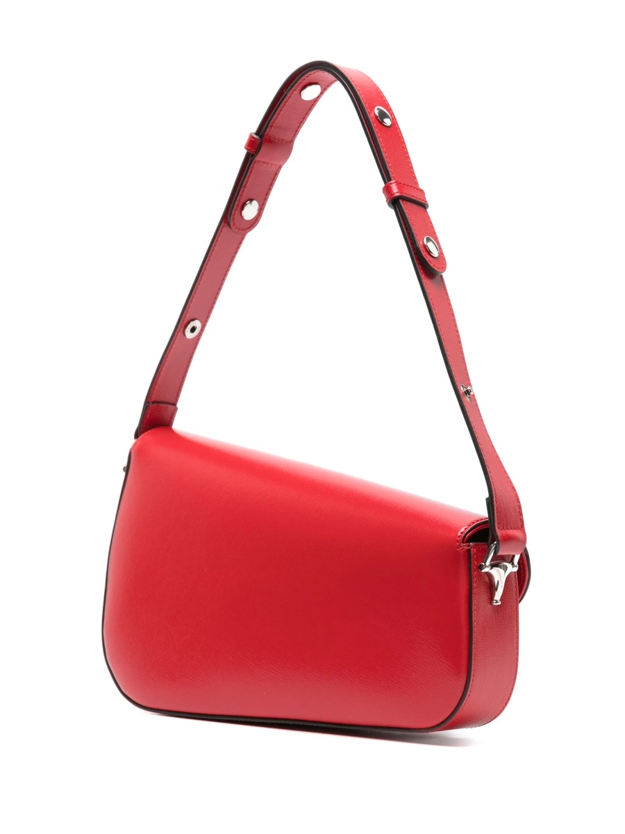 Geanta de umar Gucci Horsebit rosie din piele - Img 3