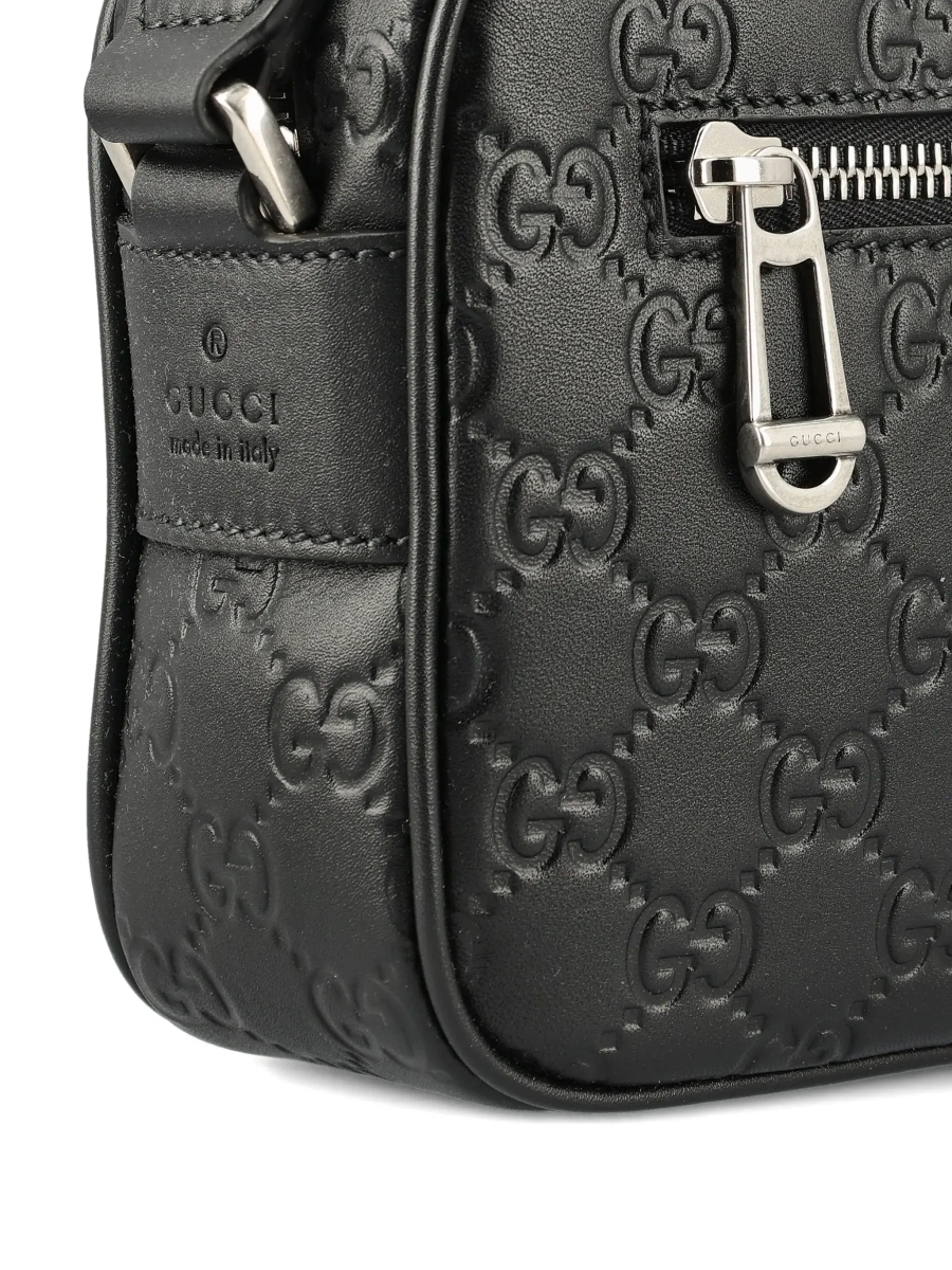 Geanta de umar Gucci neagra din piele - Img 6