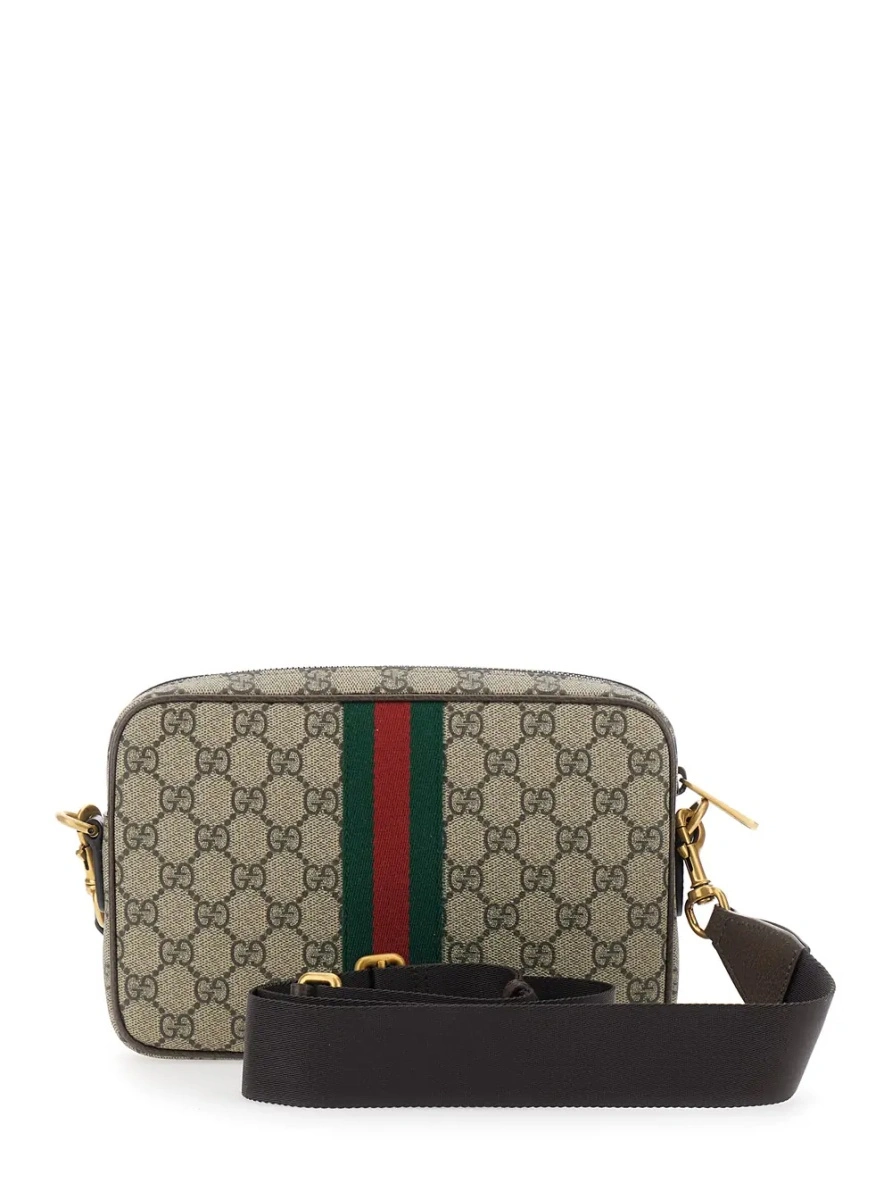 Geanta de umar Gucci 'Ophidia' bej din canvas GG si piele - Img 2